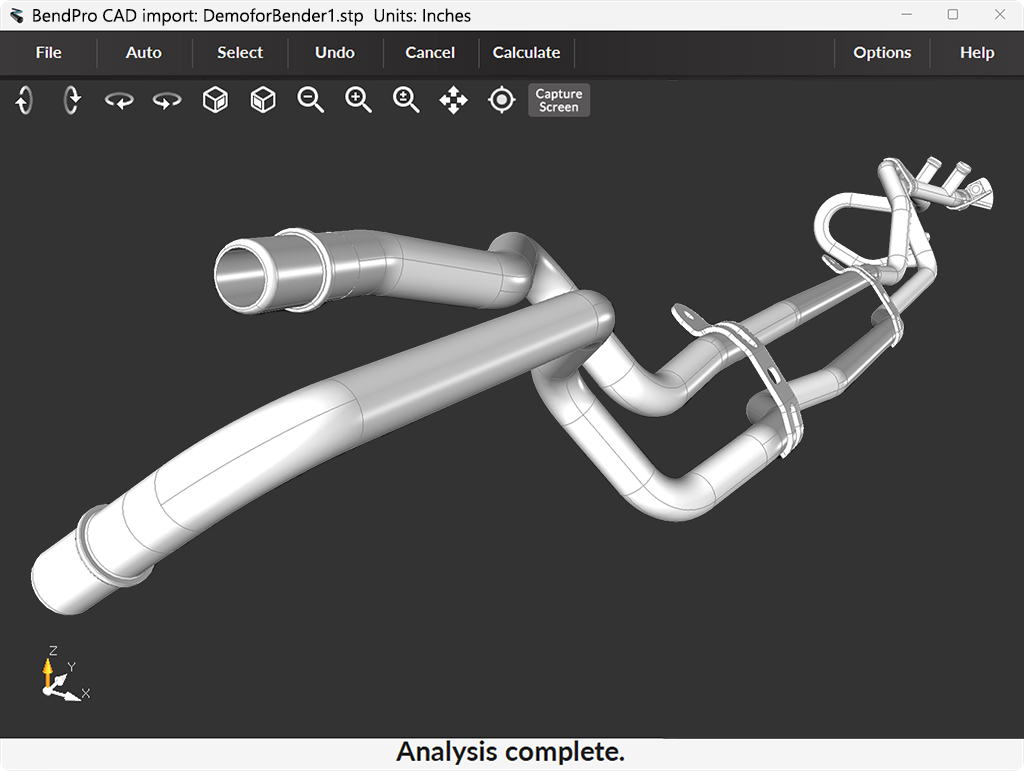 CAD Interface Software tube importing from assemblies