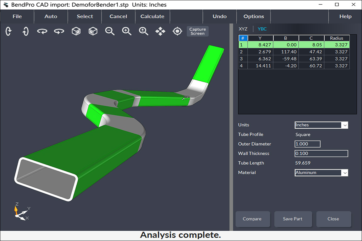 BendPro Control Software CAD Interface