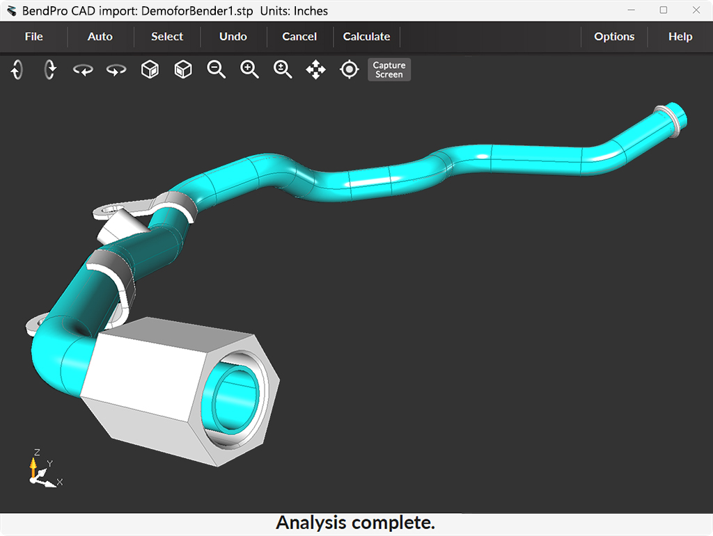 CAD Interface Software Tube Part importing end feature