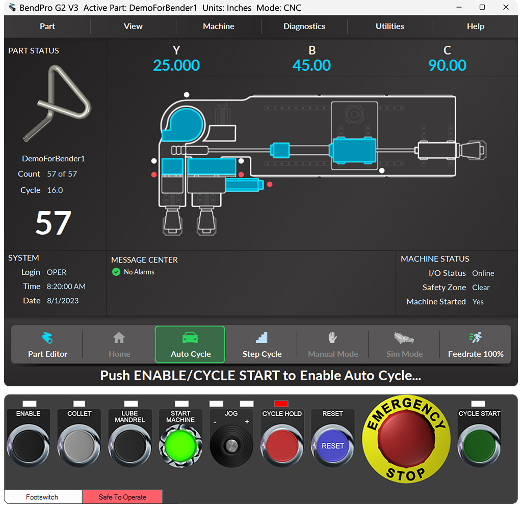 BendPro Office Software Offline CNC mode